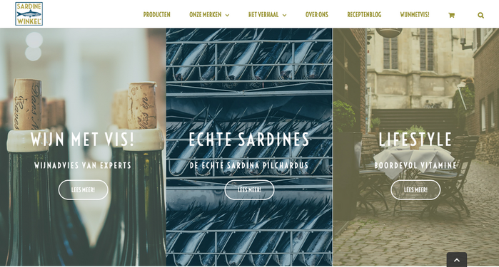 Sardinewinkel.nl identity and website 3