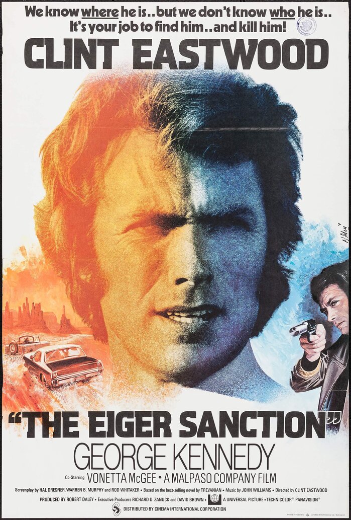 British One Sheet (27″×40″) with artwork by Jean Mascii. The title here is shown with quote marks.  is used for the tagline.