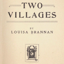 <cite>Two Villages</cite> by Louisa Brannan