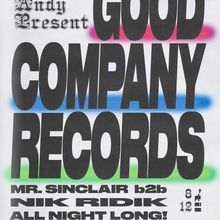 Good Company Records: The Bird, July 18 2018