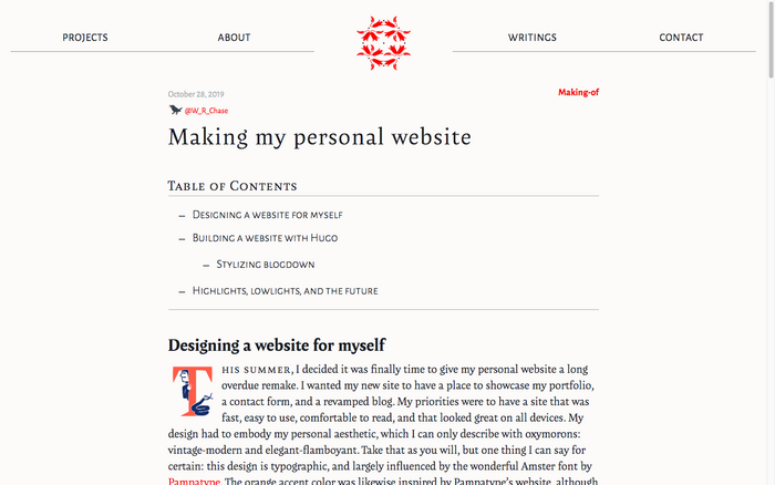 Will Chase portfolio website 9