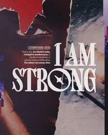 “<span>I am strong”</span> poster