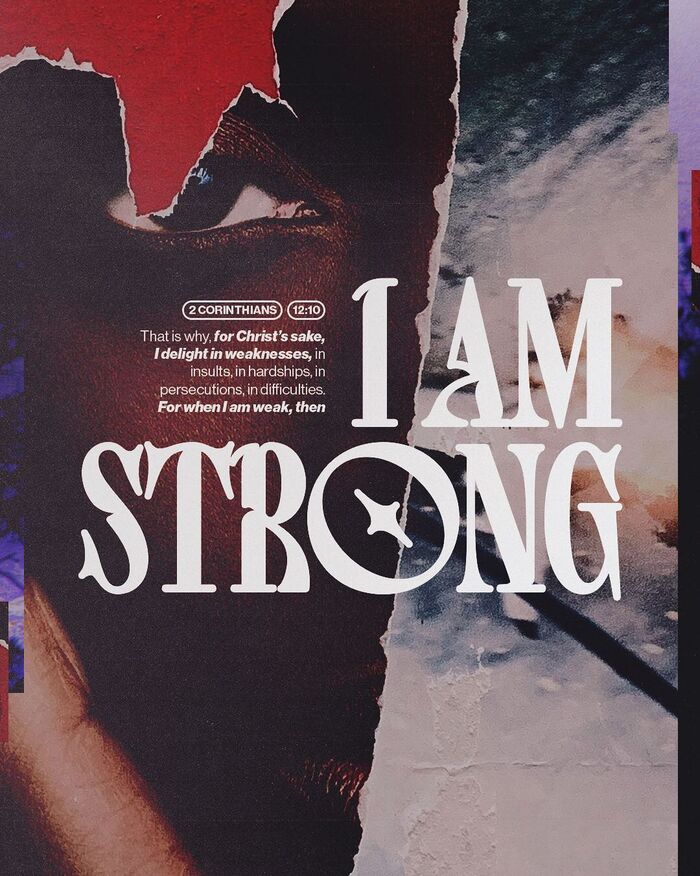 “I am strong” poster