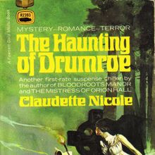 <cite>The Haunting of Drumroe</cite> by Claudette Nicole (Fawcett Gold Medal, 1971)