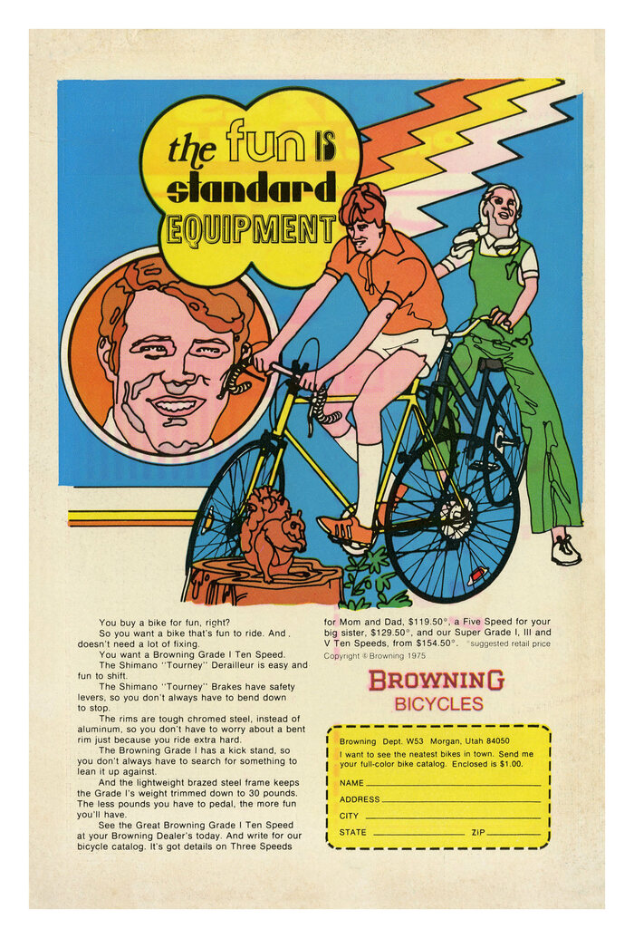 “The fun is standard equipment” ad by Browning Bicycles 1