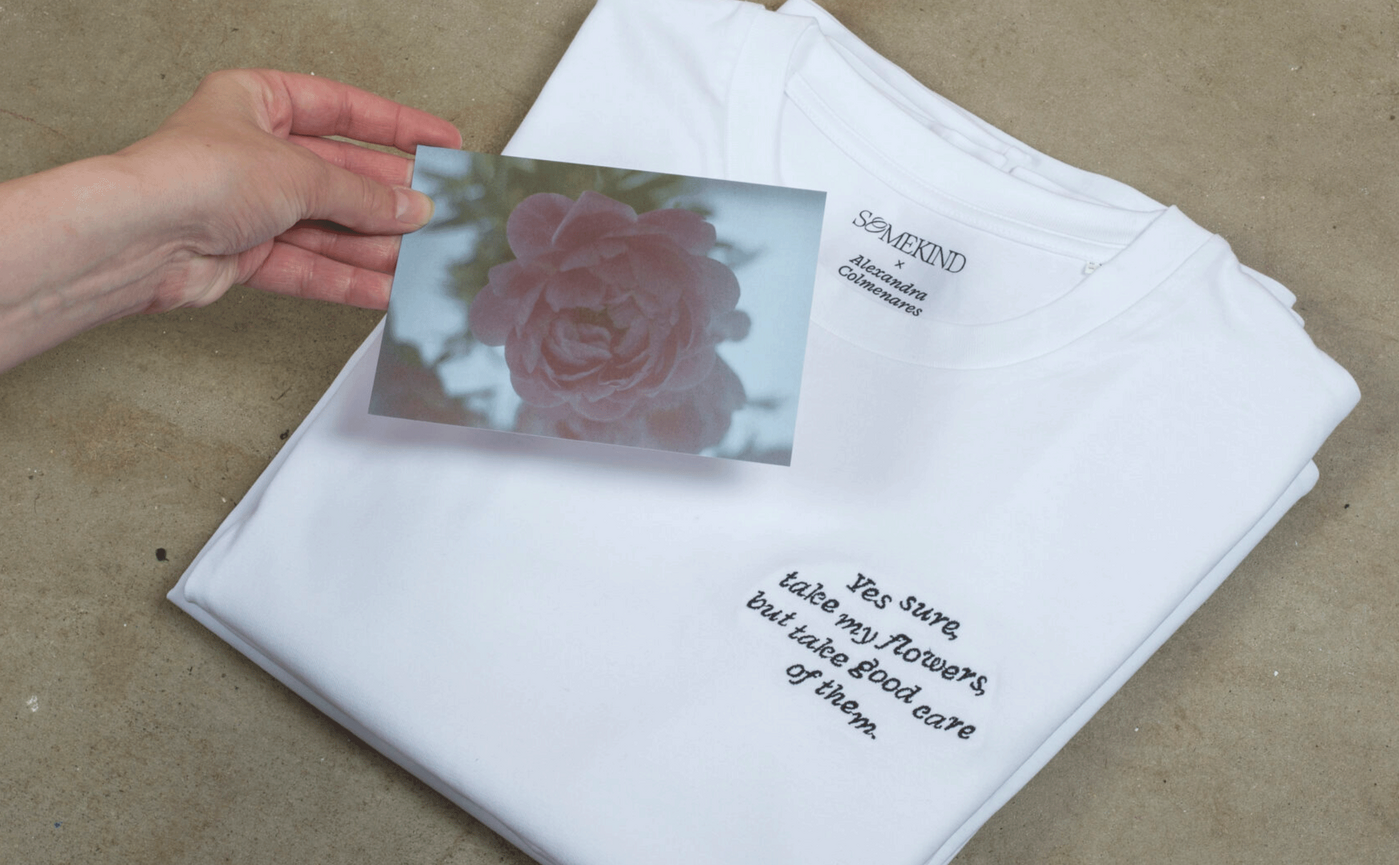 Somekind × Alexandra Colmenares T-shirt, Somekind Studio logo