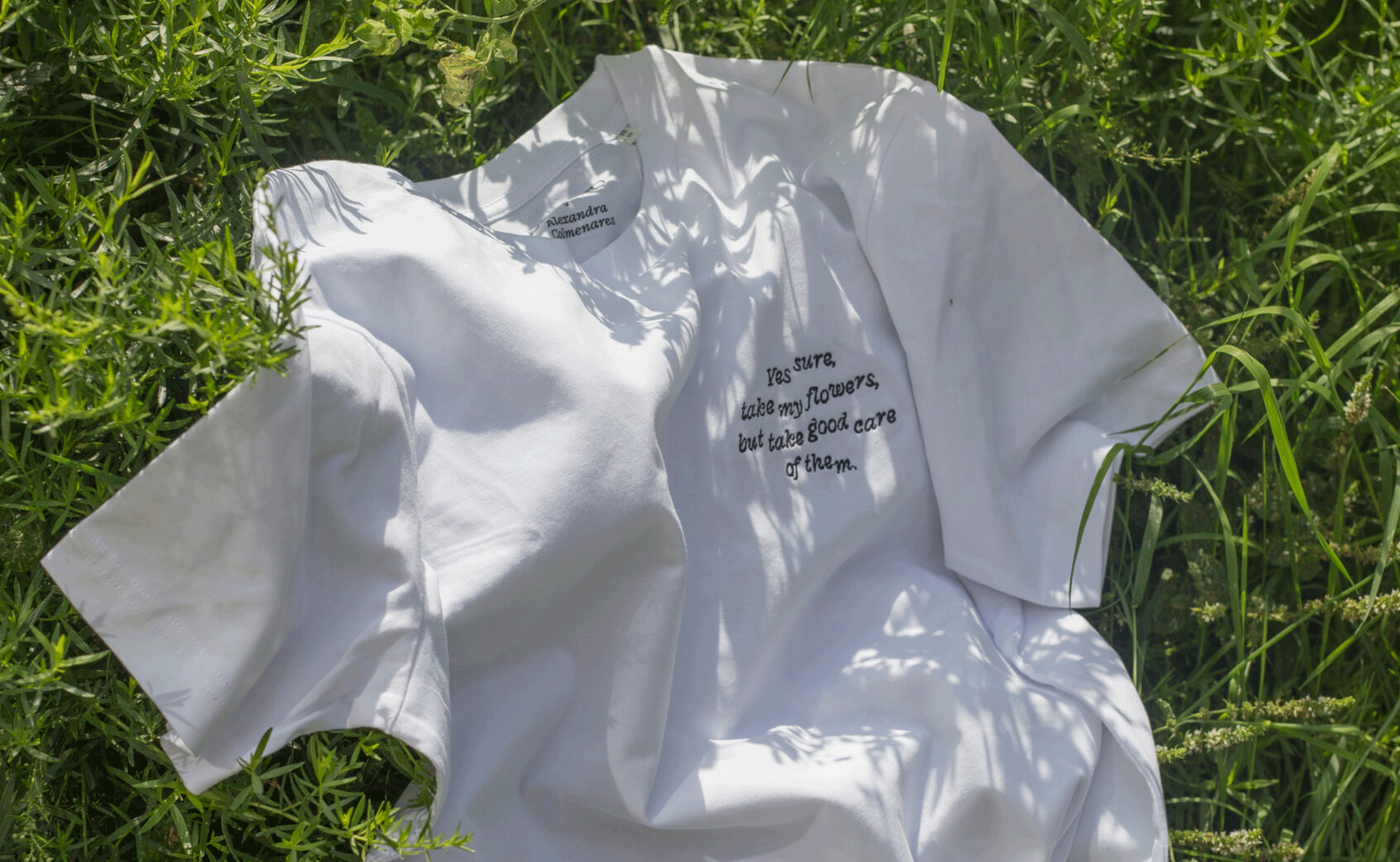 Somekind × Alexandra Colmenares T-shirt, Somekind Studio logo