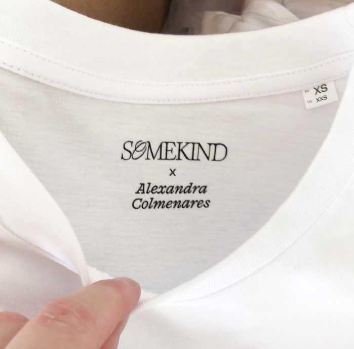 Somekind × Alexandra Colmenares T-shirt, Somekind Studio logo 1