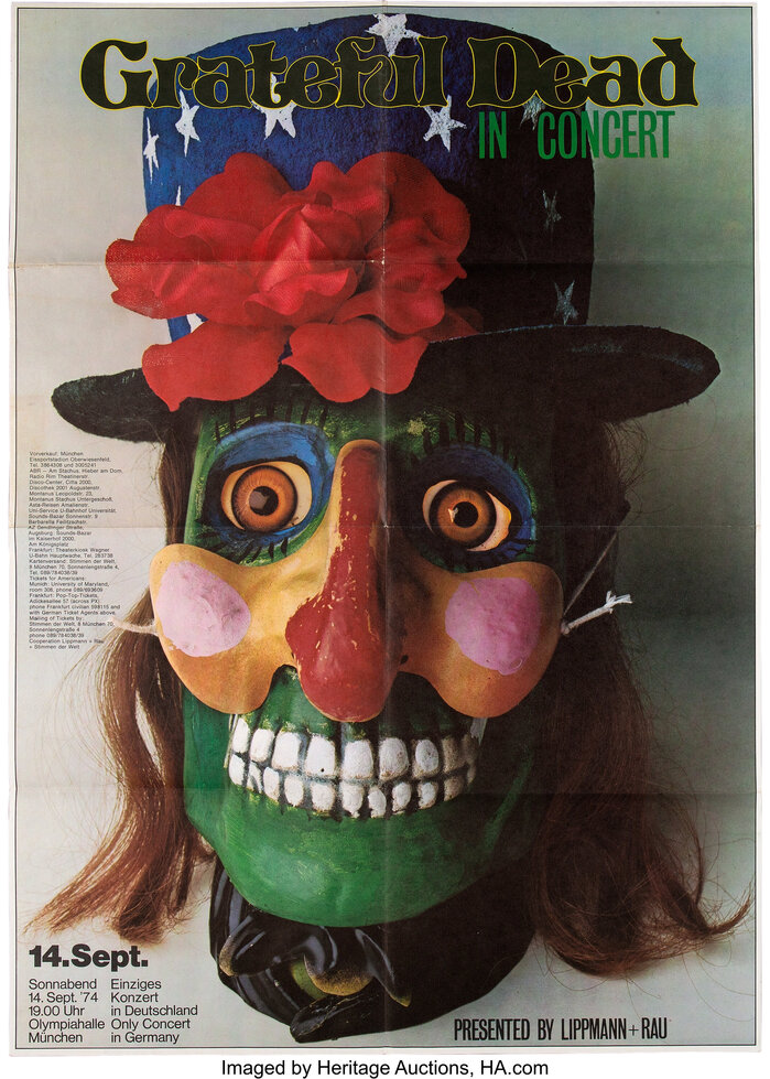 Grateful Dead at Olympiahalle München concert poster