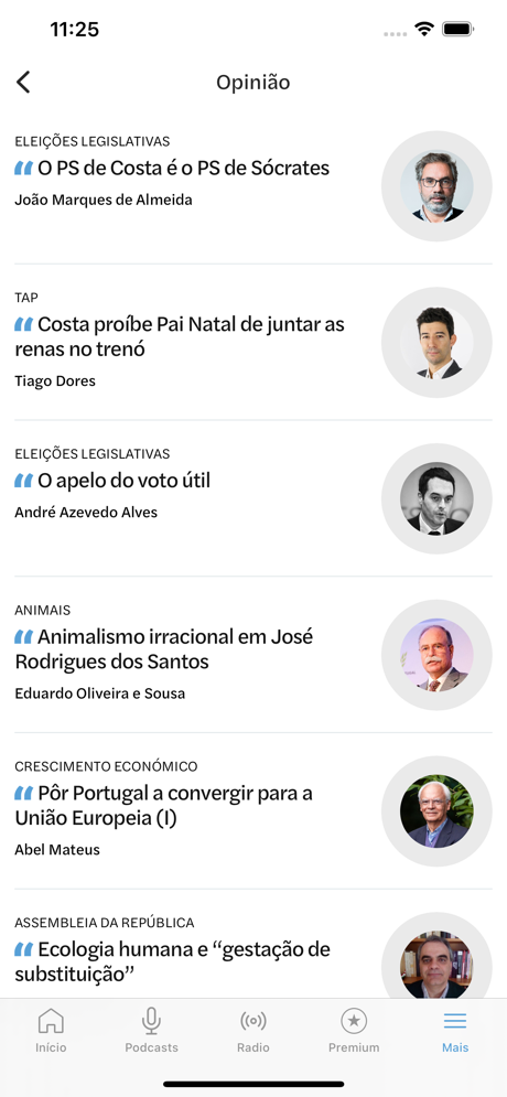 Observador website and app 3