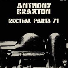 Anthony Braxton – <cite>Recital Paris 71</cite> album art