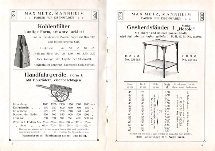 Max Metz product catalog 2