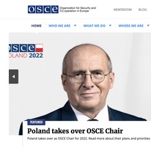 OSCE website and logo