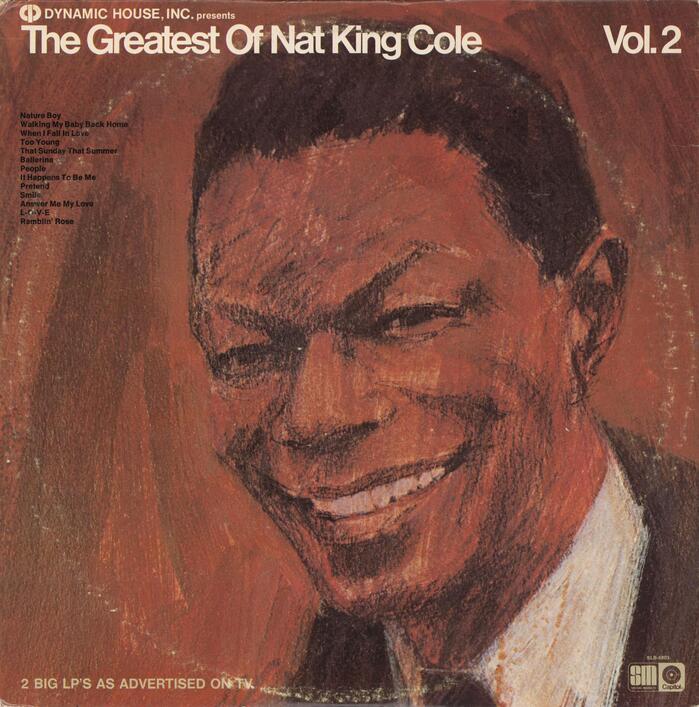 Nat King Cole ‎–  The Greatest of Nat King Cole album art 2