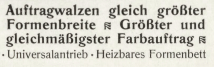 Detail. I wonder if the “triple flag” glyphs were part of the Romanisch fonts, and if they were intended to have any semantic value other than “fancy separator” or “justification filler”. A Jugendstil version of the pilcrow?