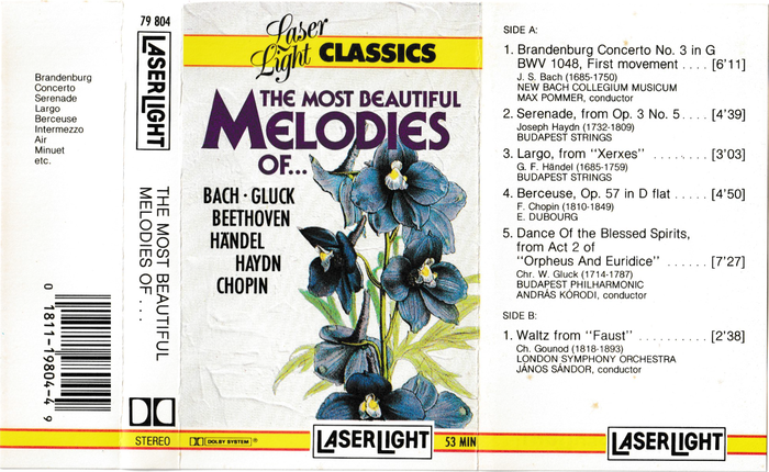 The majority of the insert (excluding one side of the track list).