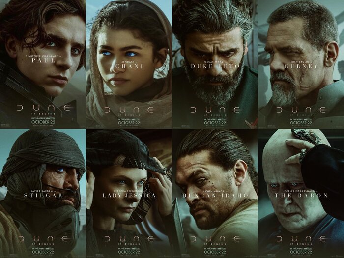 Dune (2021) character posters 1