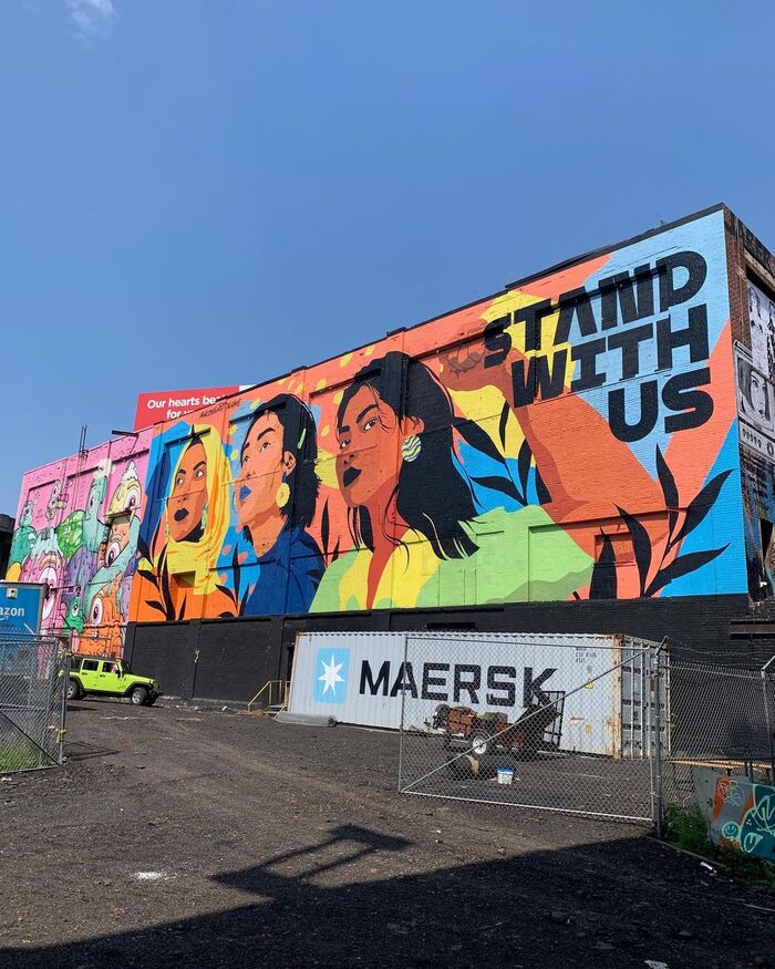 Stand With Us mural 2