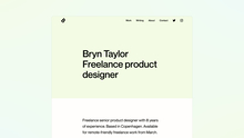 Bryn Taylor portfolio website