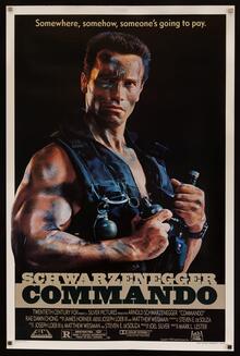 <cite>Commando</cite> movie poster