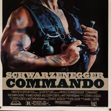 <cite>Commando</cite> movie poster