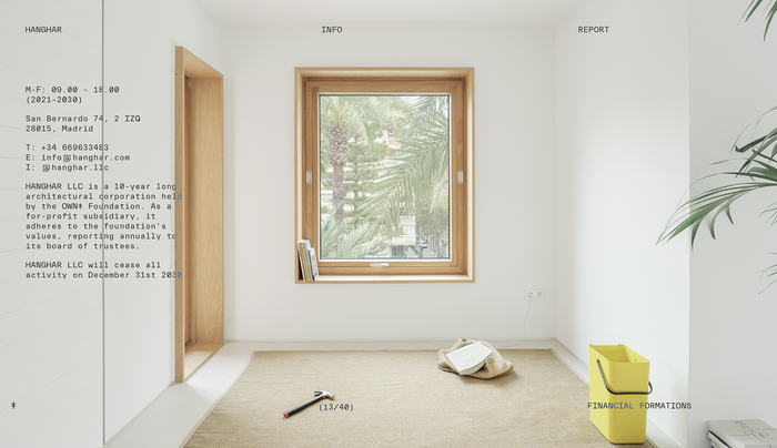 Hanghar portfolio website 4