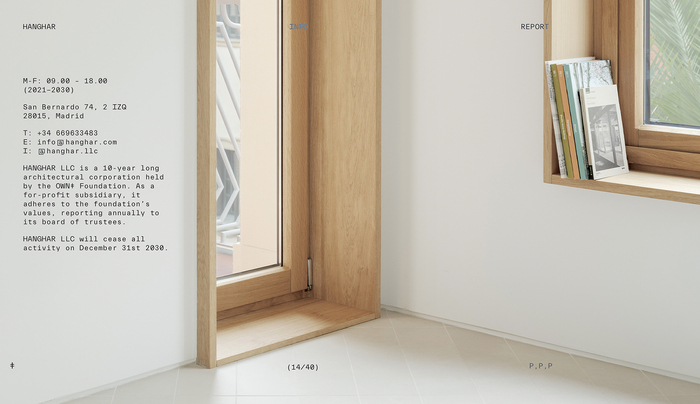 Hanghar portfolio website 6