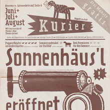 <cite>Kurier</cite> puppet theater program, summer 1997