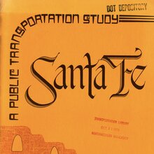 <cite>Santa Fe. A Public Transportation Study</cite>