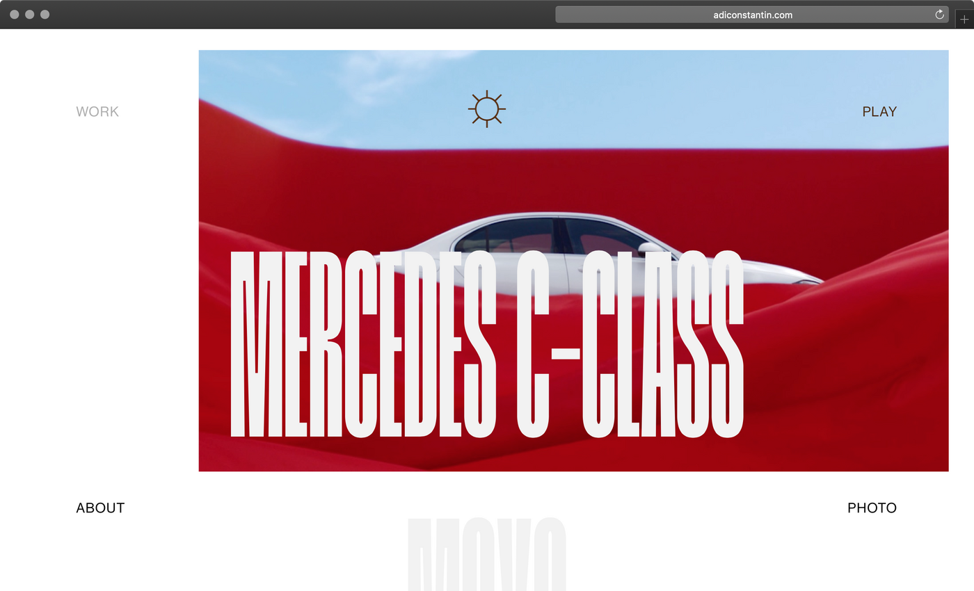 Adi Constantin portfolio website