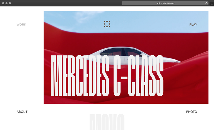 Adi Constantin portfolio website 3