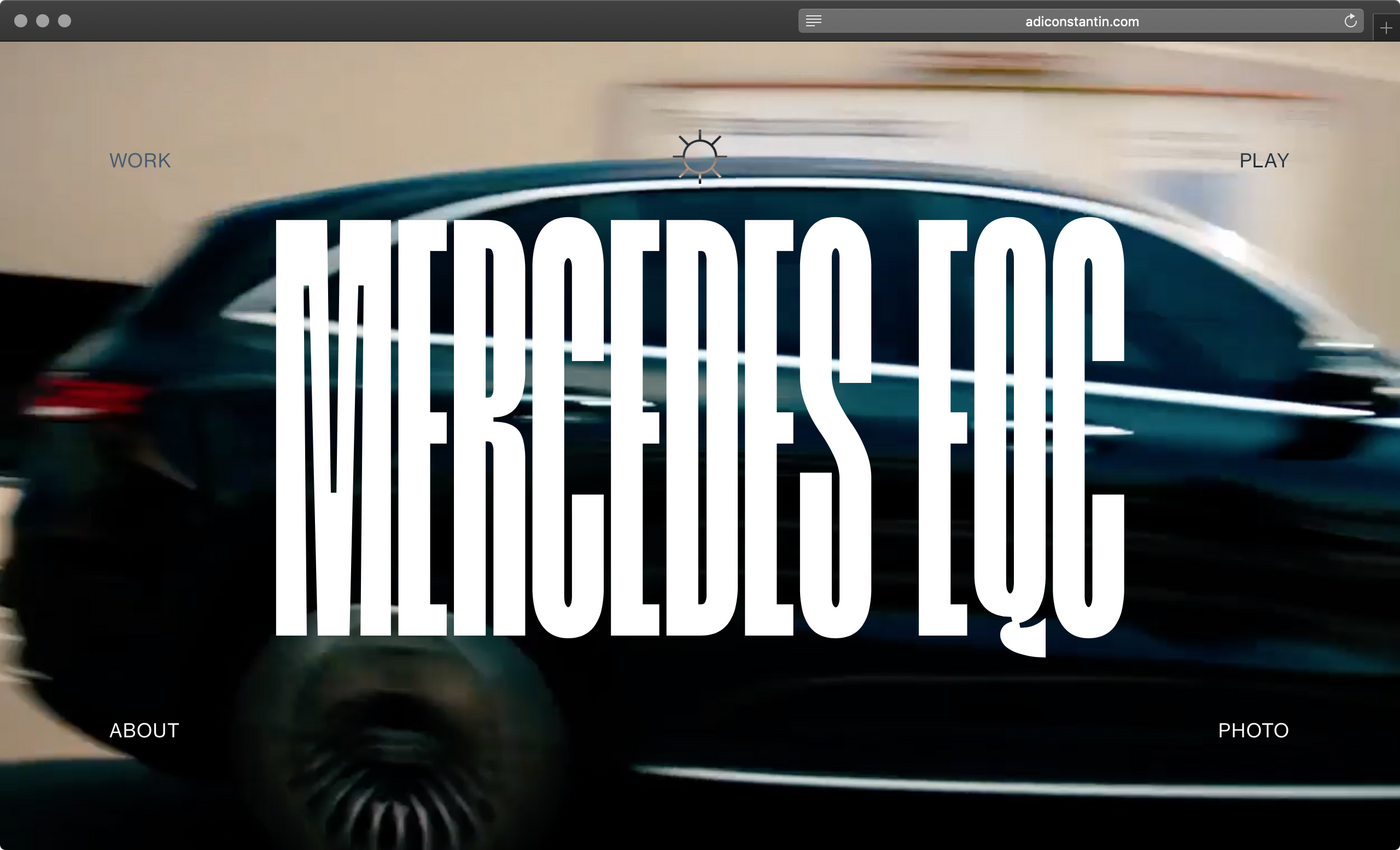 Adi Constantin portfolio website