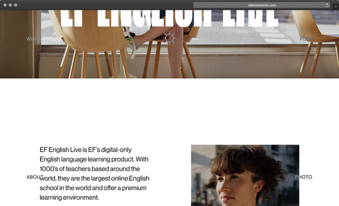 Adi Constantin portfolio website 5