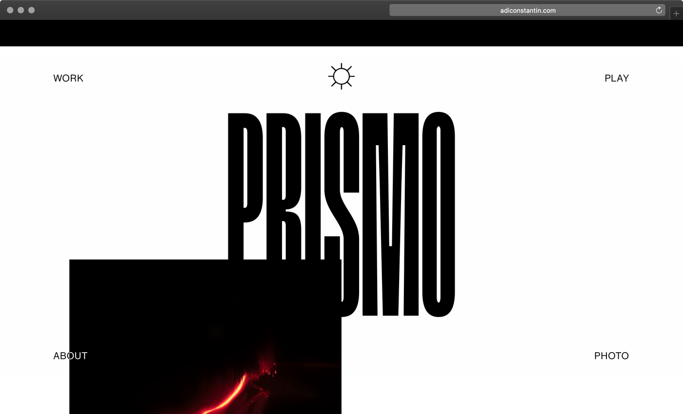 Adi Constantin portfolio website