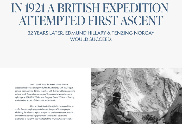 First Ascent website 2