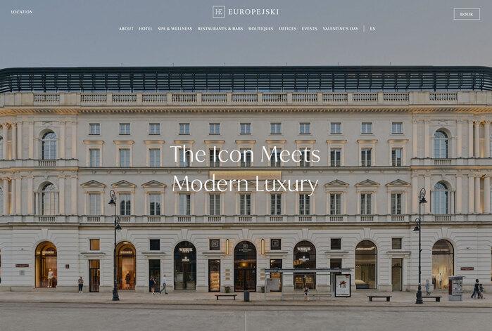 Hotel Europejski website 1
