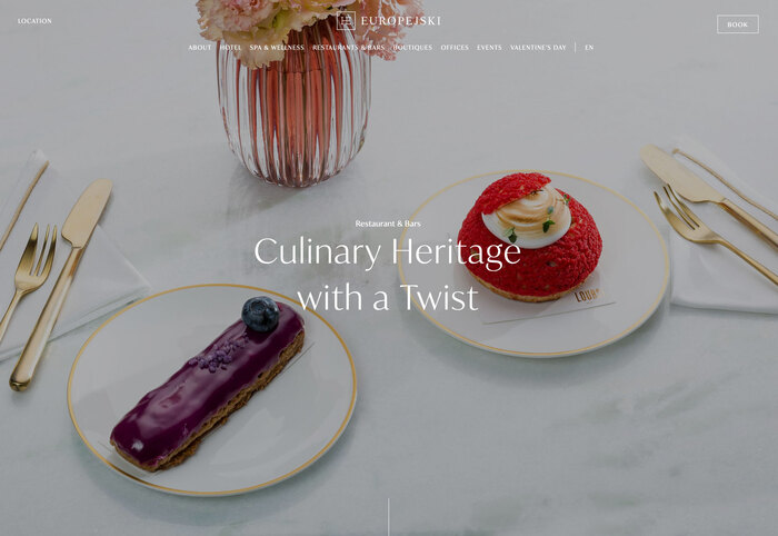 Hotel Europejski website 2
