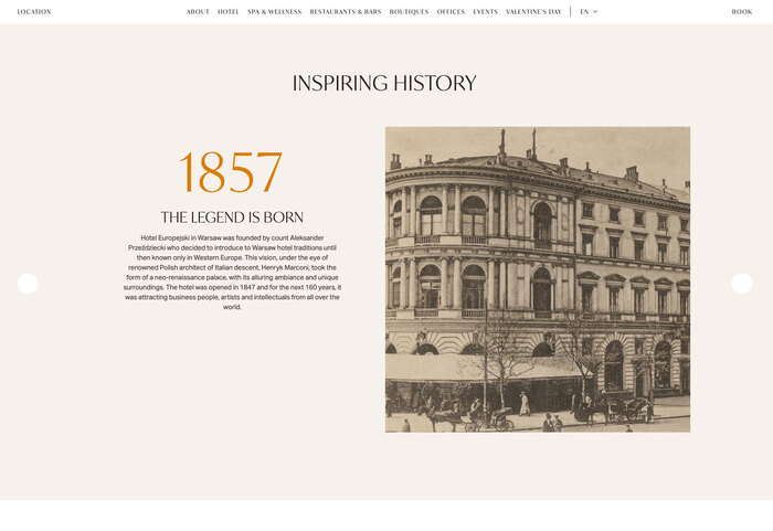 Hotel Europejski website 7