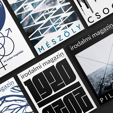 Irodalmi Magazin cover and logo redesign
