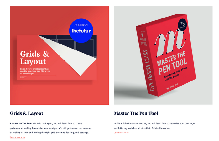 Type Design Class website 3