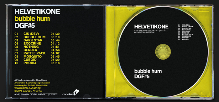 Helvetikone – Bubble Hum album art 3