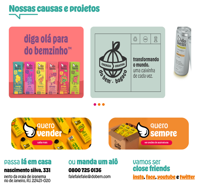 Homepage detail