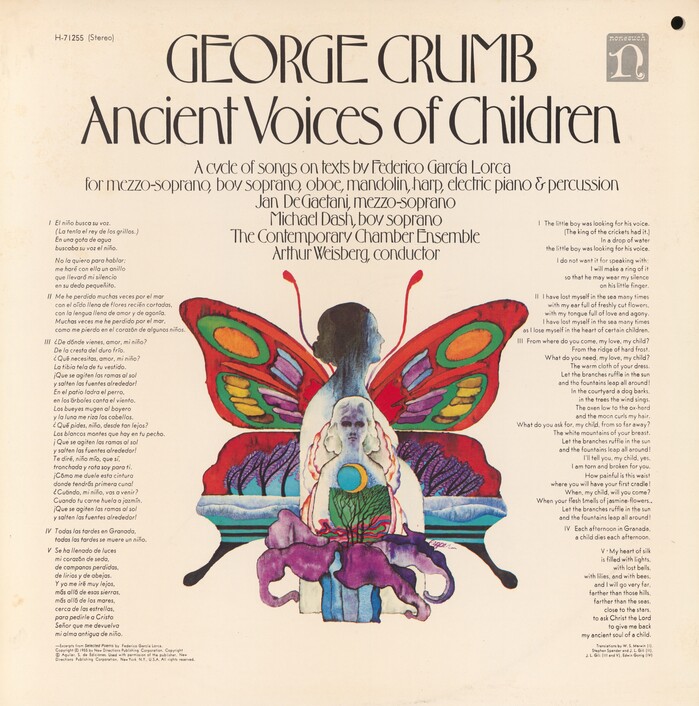 George Crumb –  Ancient Voices of Children  album art 1