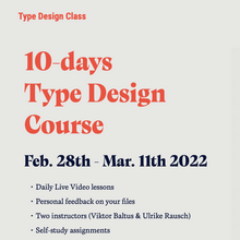 Type Design Class website