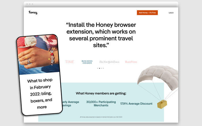 Honey website