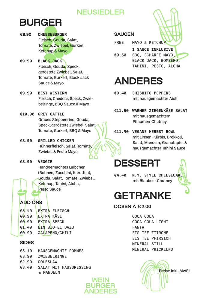 Burger menu