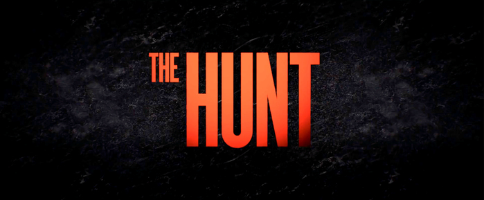 The Hunt trailer title typography