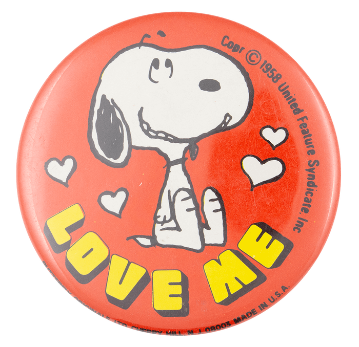 Snoopy “Love Me” button