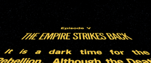 <cite>Star Wars: The Empire Strikes Back</cite> opening crawl