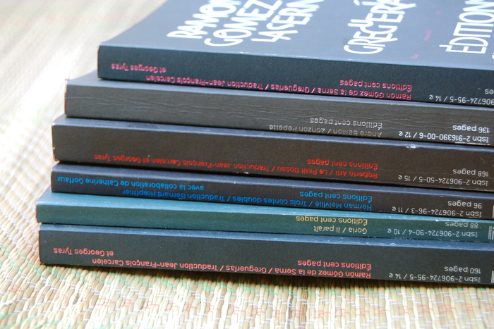 Greguerías by Ramón Gómez de la Serna (Rouge Gorge series, Éditions Cent Pages) 16